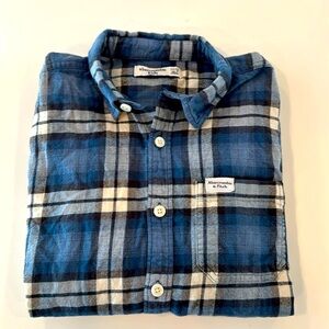 Abercrombie flannel shirt size 11/12